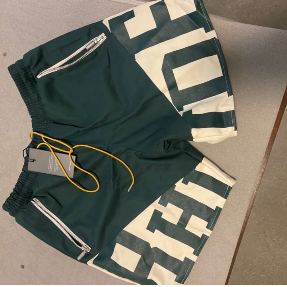 Rhude Flight Shorts  Sz Large NWT Brand New - Green